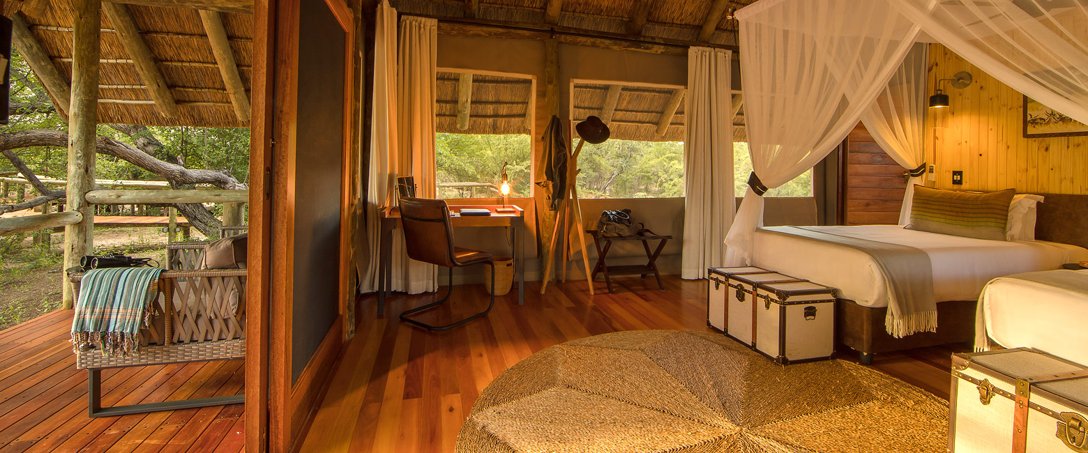 is a high quality lodge outside Central Kalahari