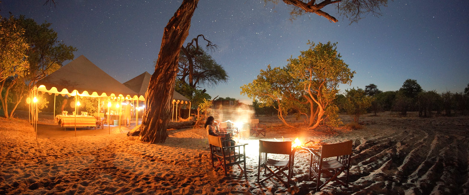 is a simple but well-serviced camp in the busy Savuti Marshes area 