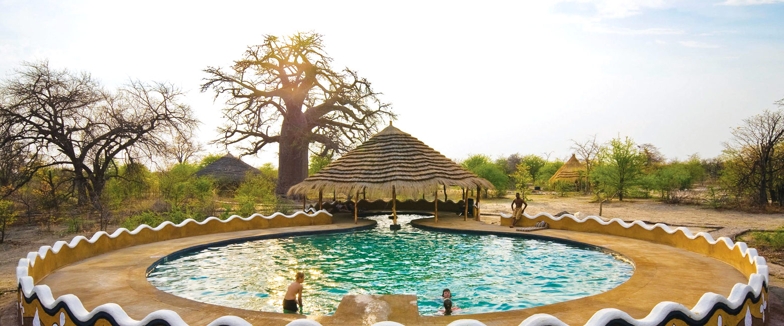 is a cool roadhouse stop in the Makgadikgadi area