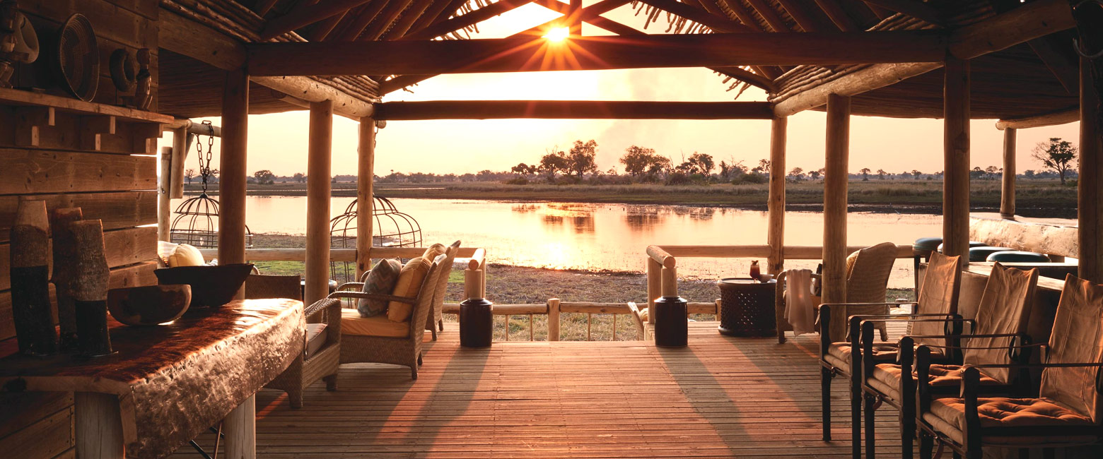 is a mainstream lodge in the Okavango Delta 