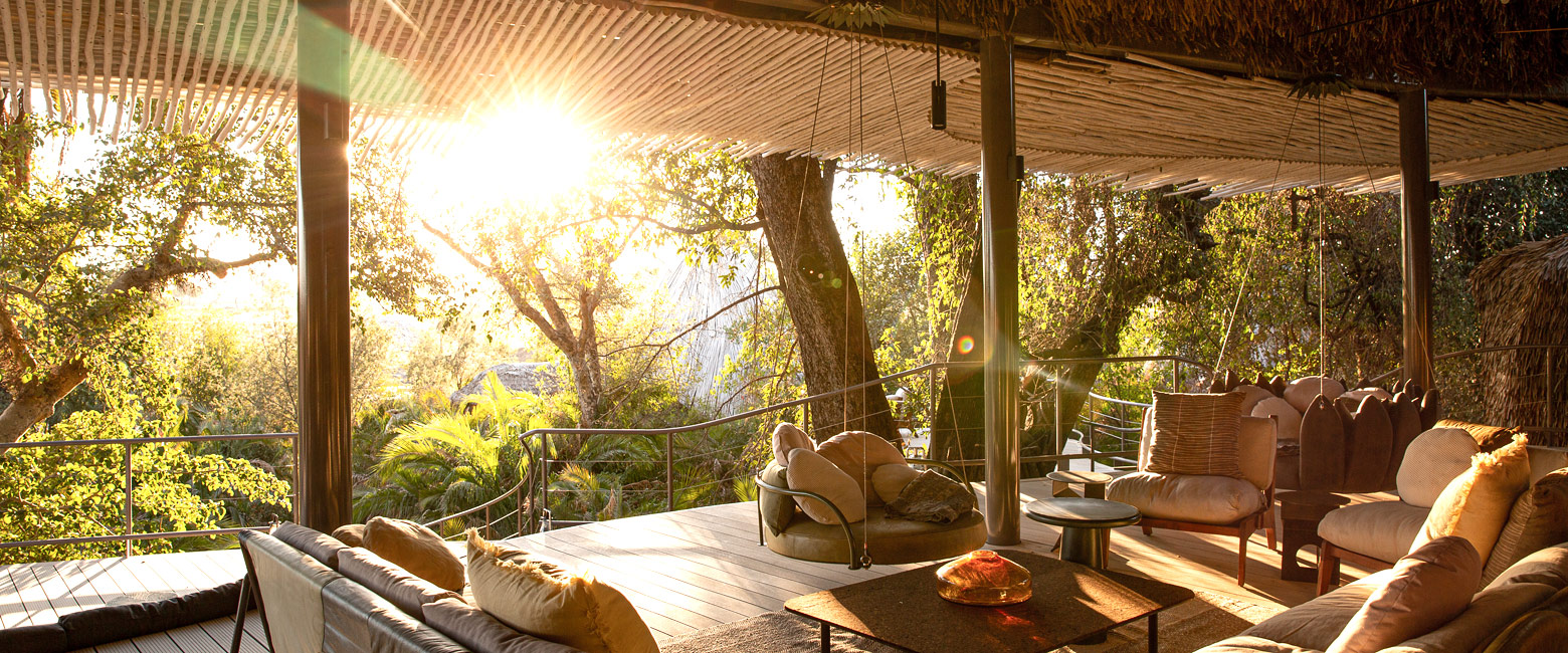 is a super-luxury lodge in a prime area of the Okavango Delta