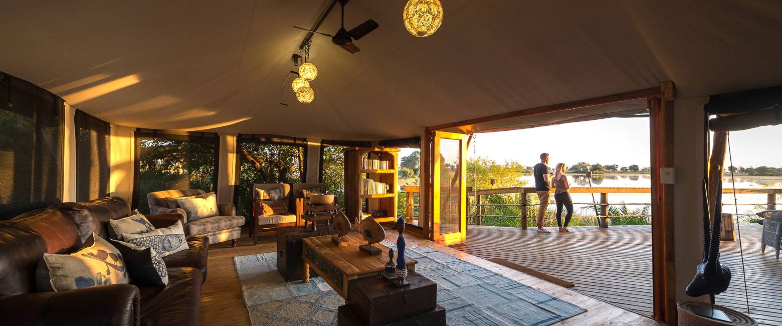 is a surprisingly good value lodge in a prime area of the Okavango Delta