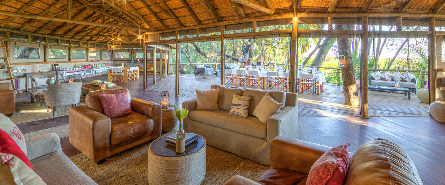 is a water-focused safari base in the Okavango Delta