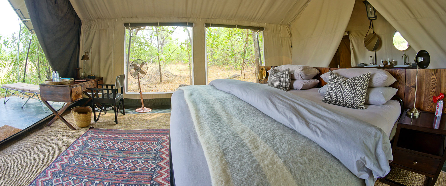 is a polished facility in the busy Khwai Village area 