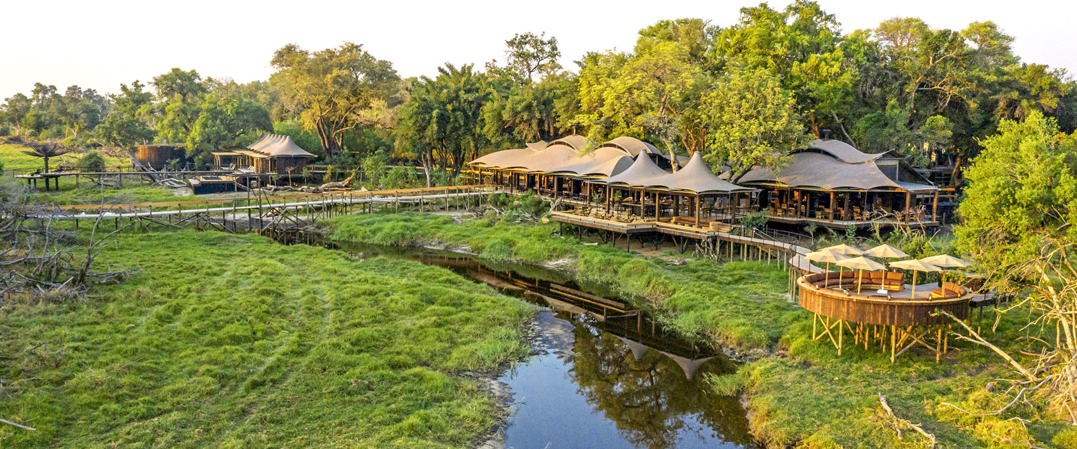 is a luxury safari property in the fabulous Okavango Delta