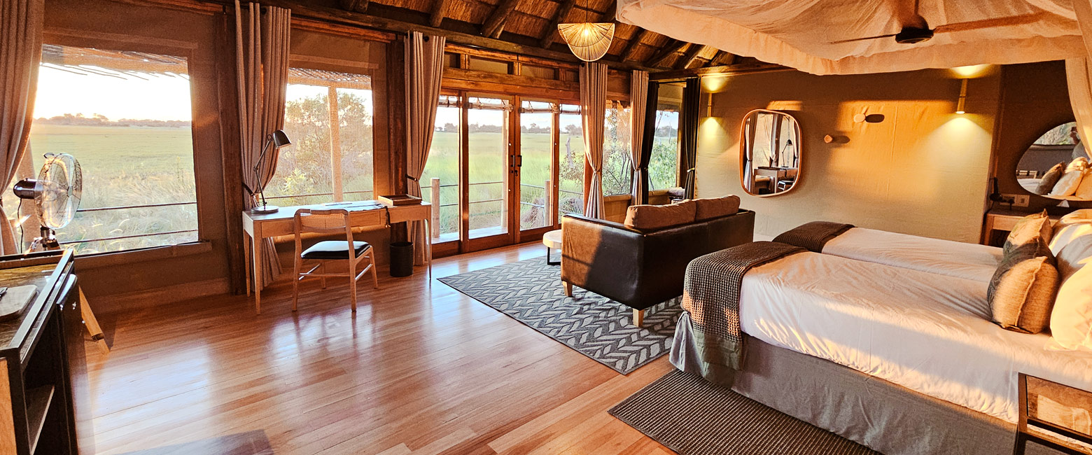 is a modest mid-range property in the fabulous Okavango Delta