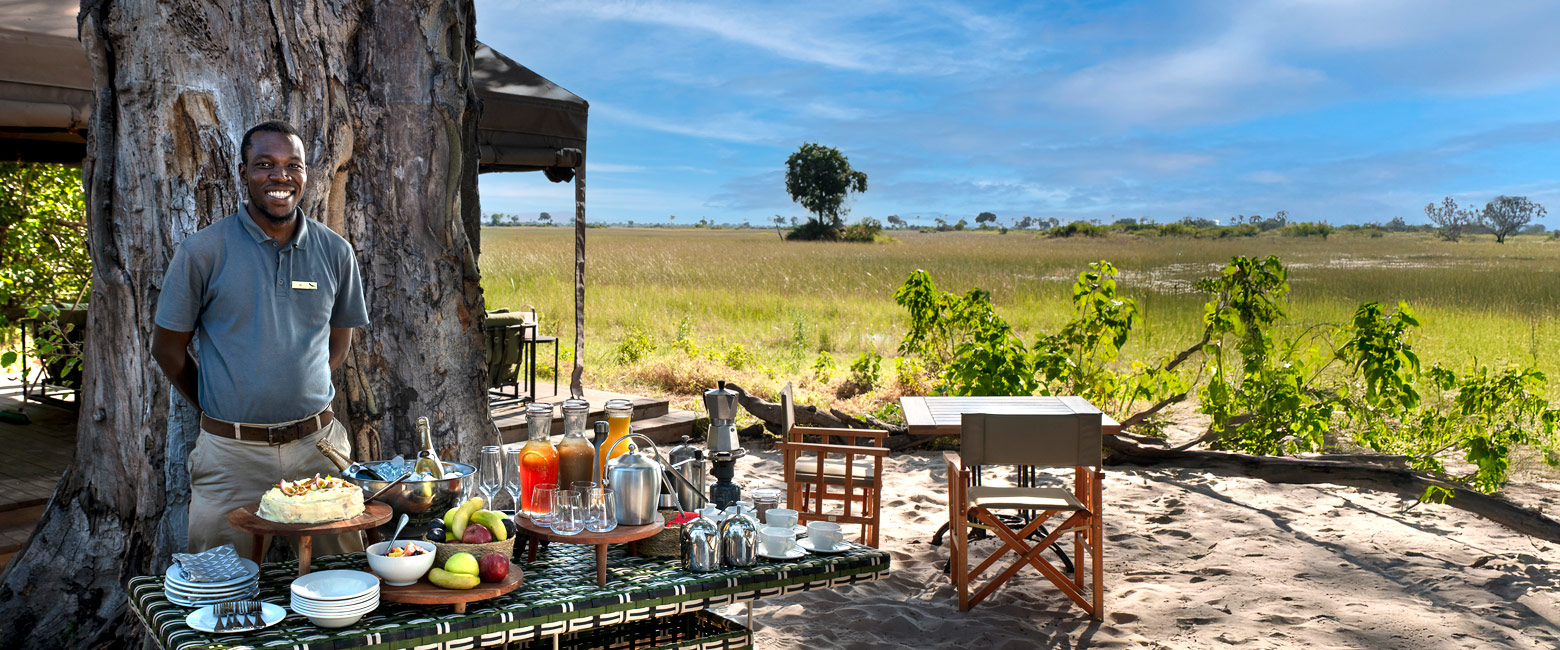 is an intimate mobile camp in the fabulous Okavango Delta 