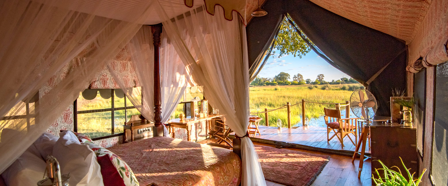 is an unusually styled property in the fabulous Okavango Delta