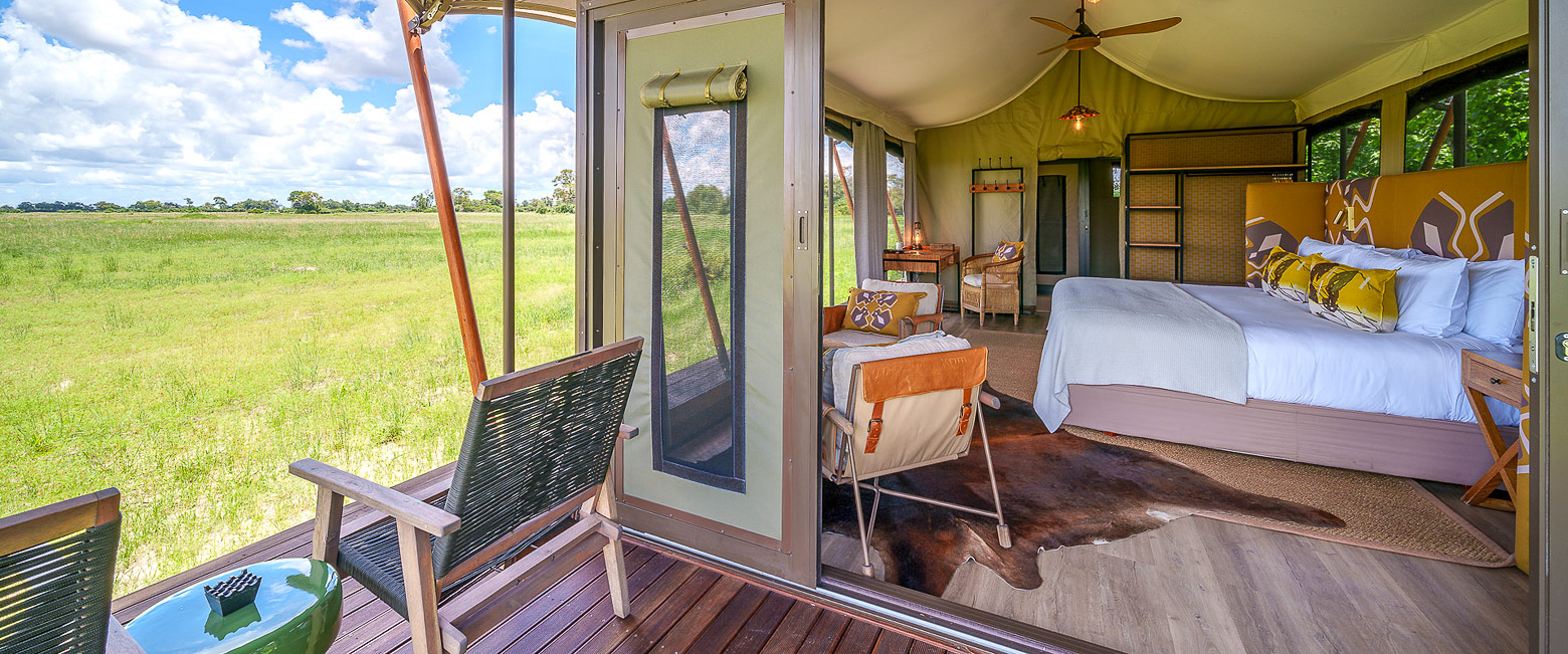 is a earthy well-priced camp in the Okavango Delta
