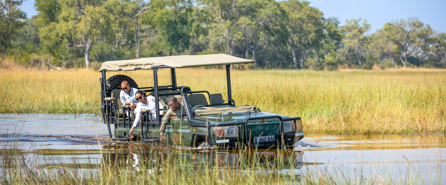 is a remote safari area with just a couple of camps