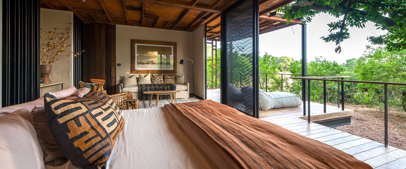 is a modernist property in the fabulous Okavango Delta
