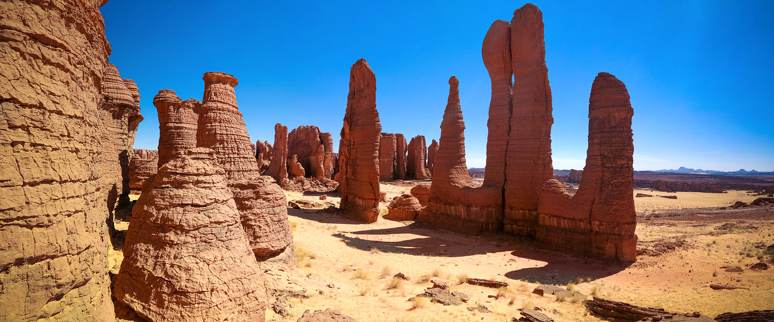 is a very scenic desert area in the very remote north of Chad 