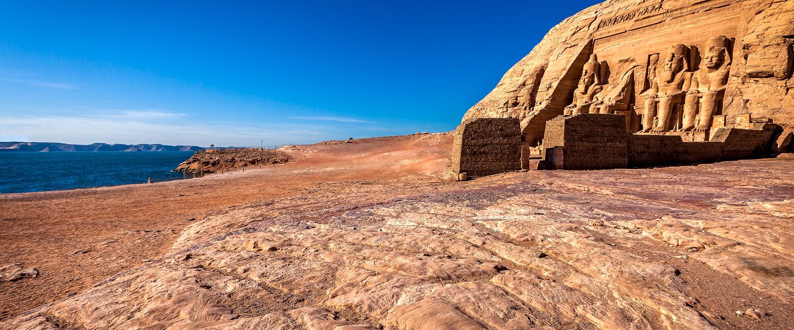 is a pair of impressive rock-cut temples set in the remote deep south of Egypt