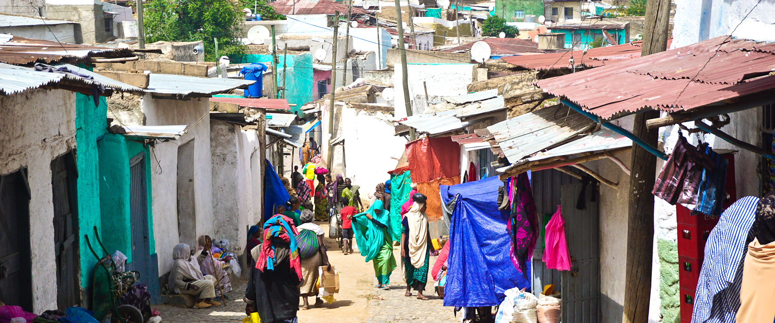 is a very holy Moslem city, renowned for khat, coffee and hyenas 