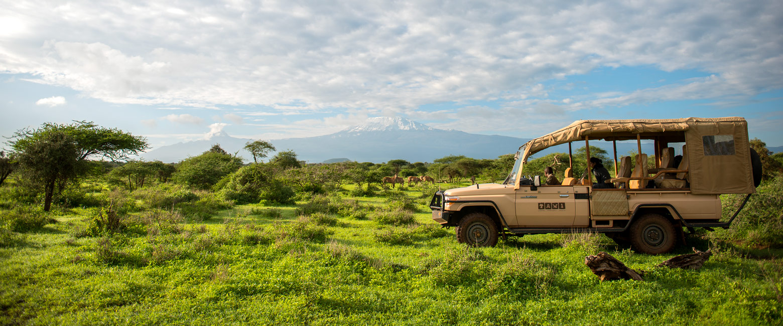 is an iconic but busy reserve below Mount Kilimanjaro
