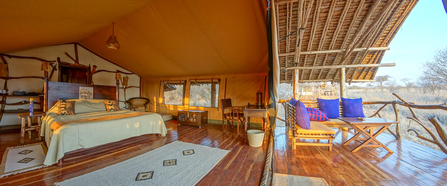 is a relatively upmarket camp in the Amboseli area
