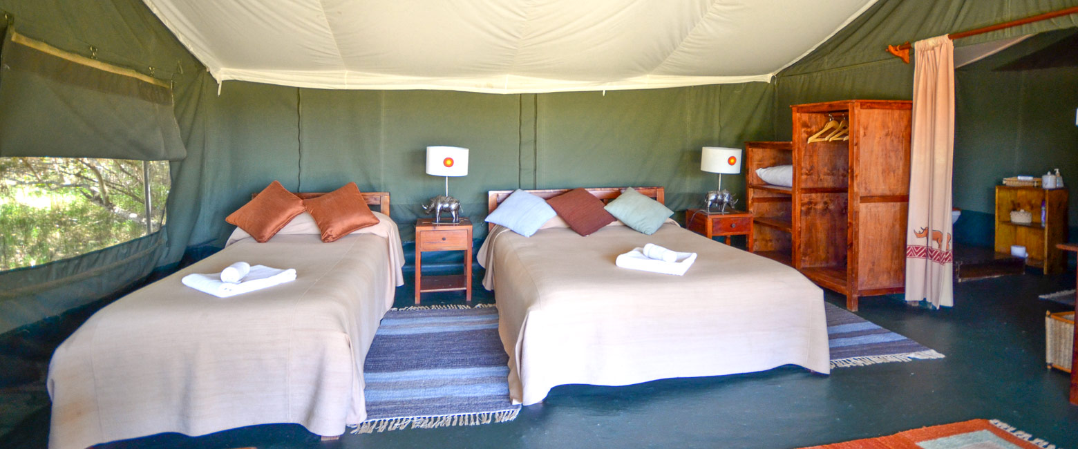 is a traditional tented facility in the Laikipia South area