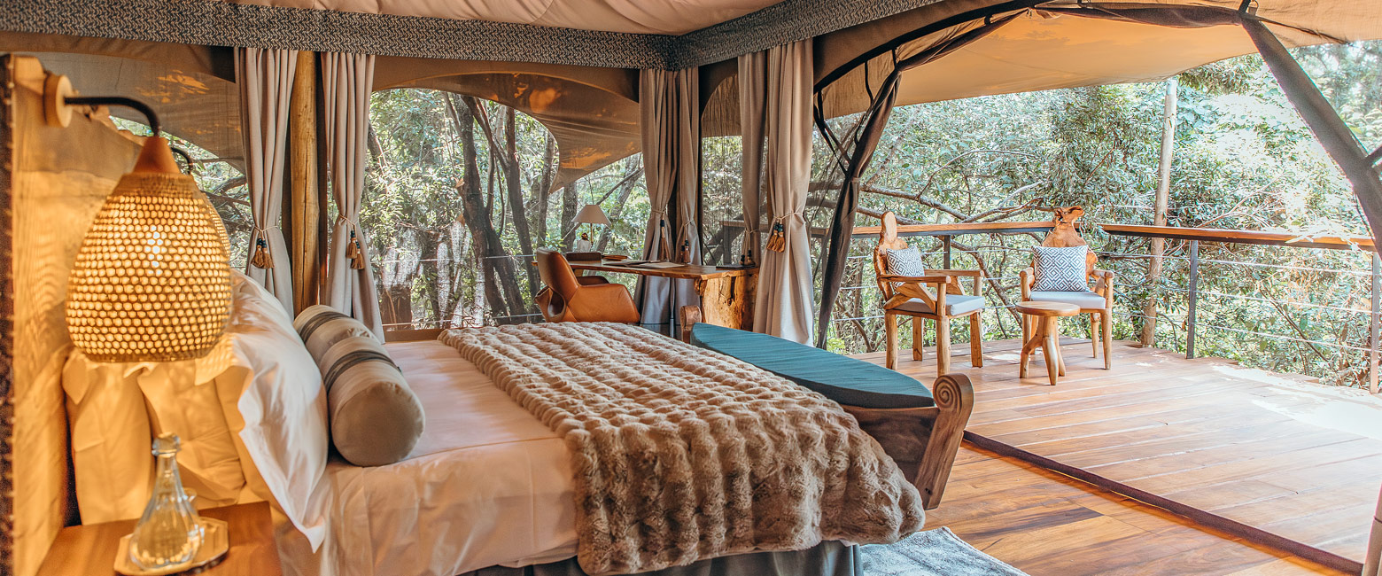 is a very upmarket option in the Maasai Mara