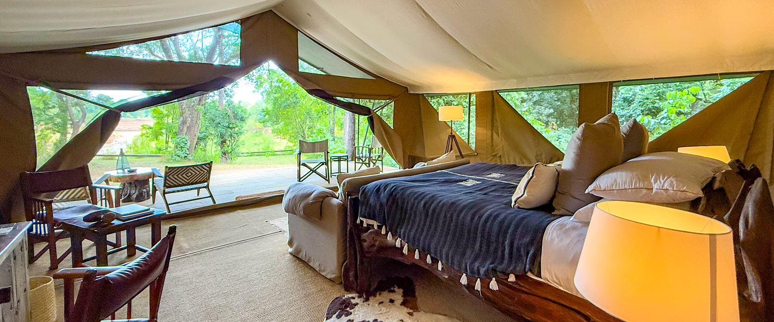 is a relatively upmarket camp in the Maasai Mara 