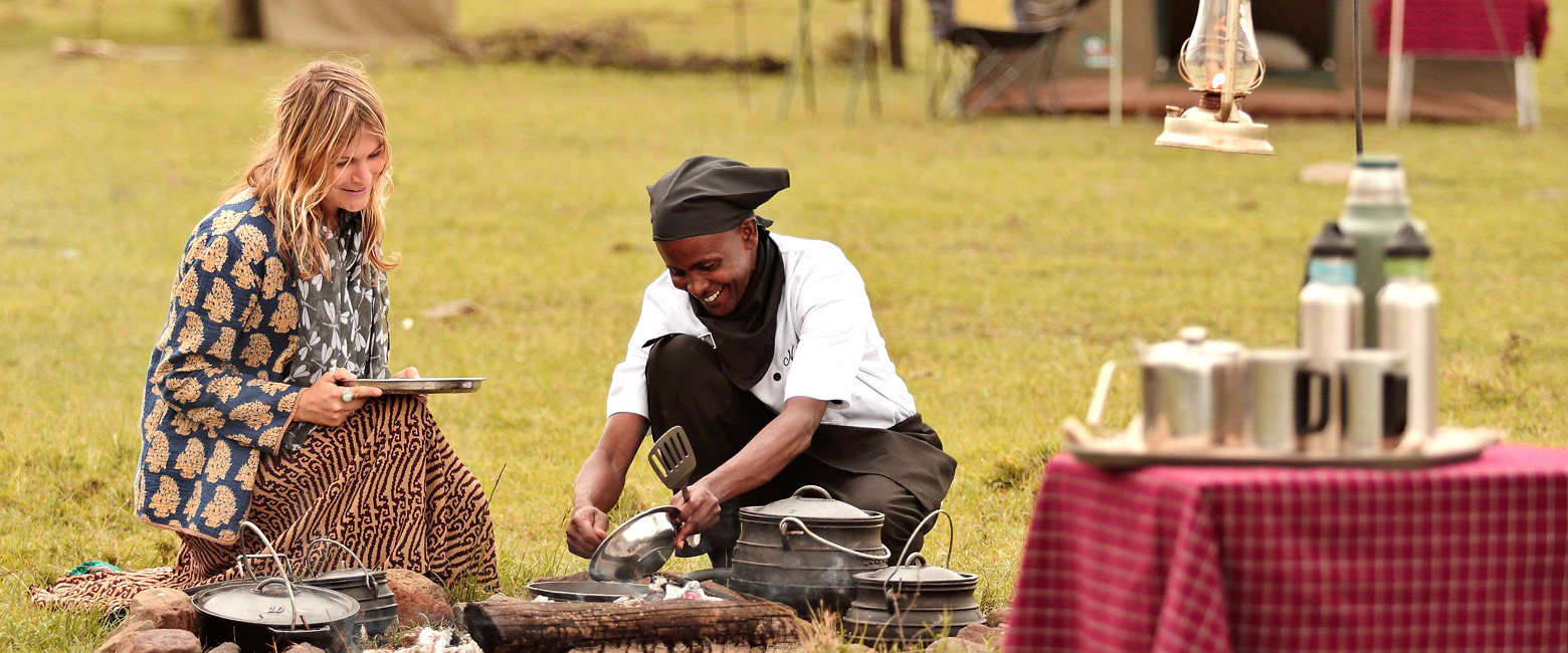 is a deliberately simple mobile in the Maasai Mara 
