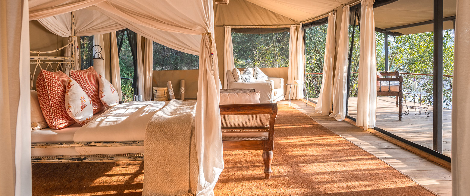 is an unusually cool base in the Maasai Mara
