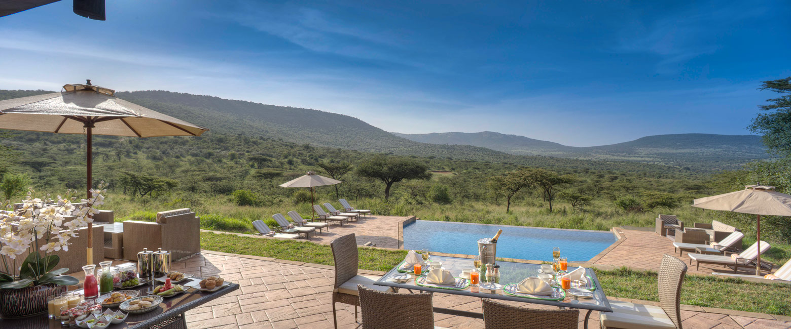 is an upmarket lodge in the Maasai Mara area 