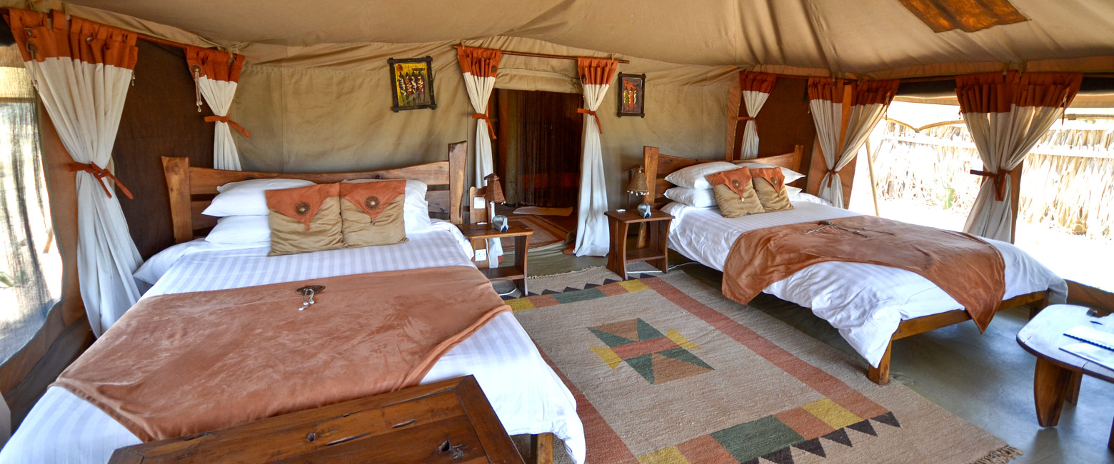 is a pleasant camp in the Samburu area