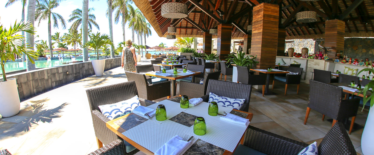is an upmarket resort on the east of Mauritius
