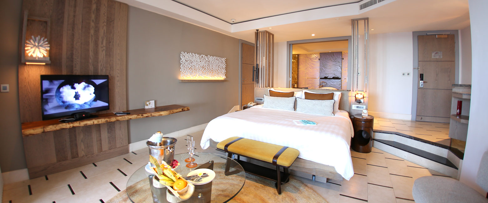 is an upmarket resort on the east of Mauritius 