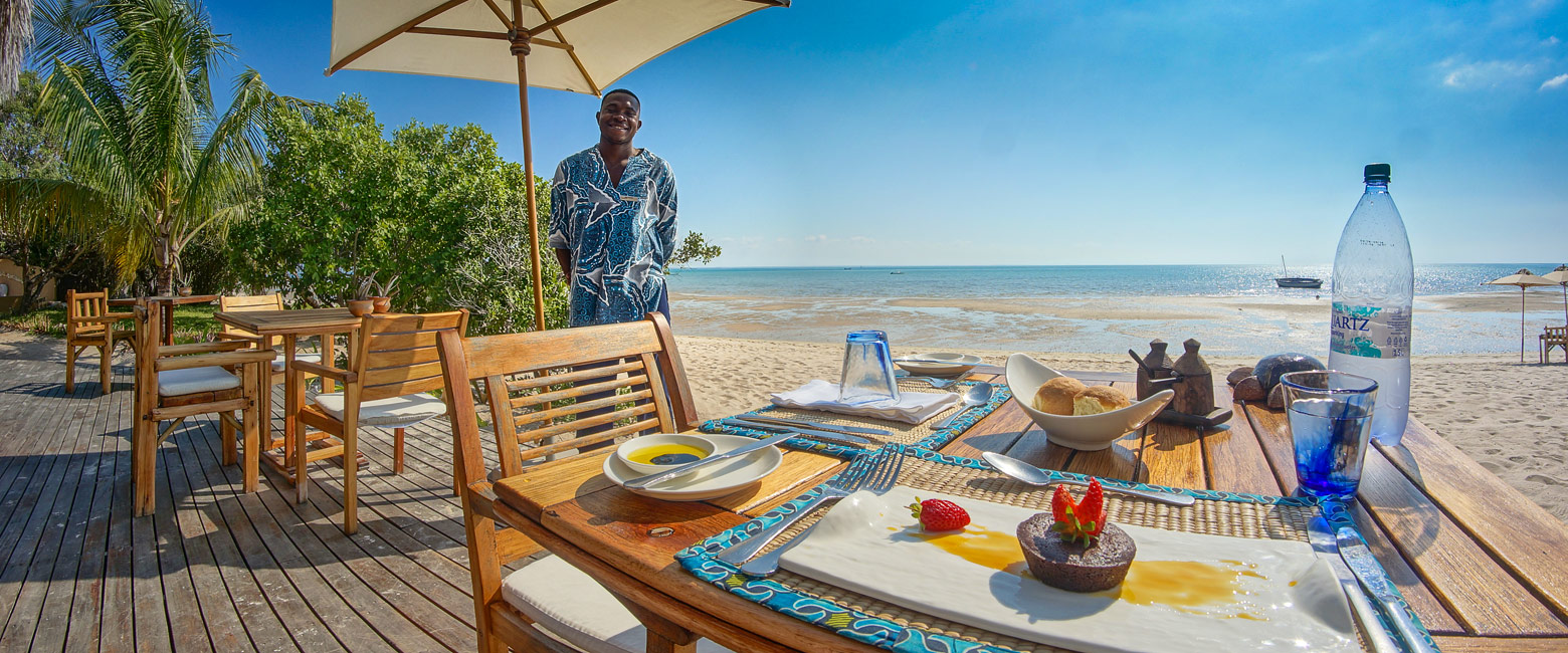 is a beautiful tropical coastline in central Mozambique 