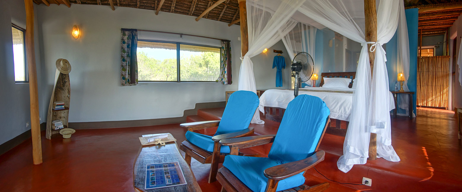 is a dive-focused property in northeast Mozambique