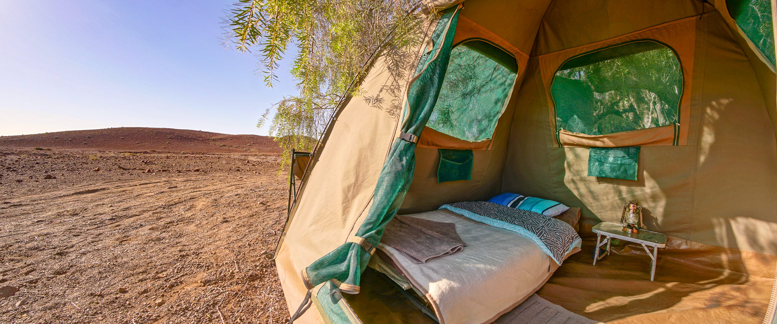 is a simple overlanding base in the Damaraland area 