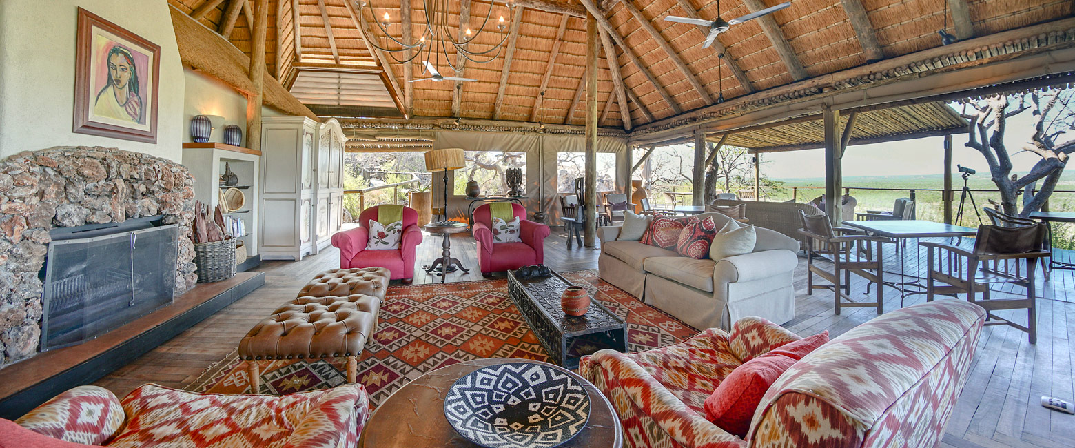 is an upmarket lodge to the south of Etosha 