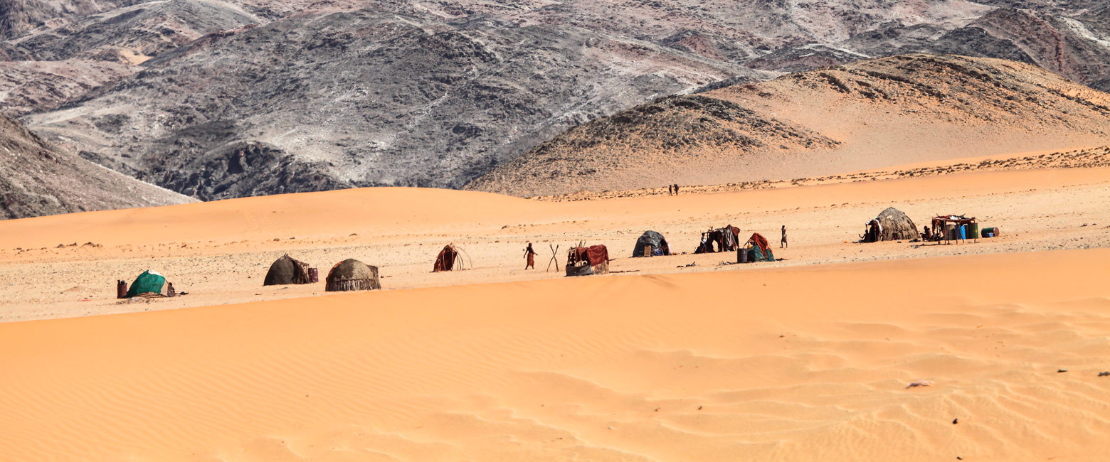 is a simple overlanding camp in the Kaokaland West area