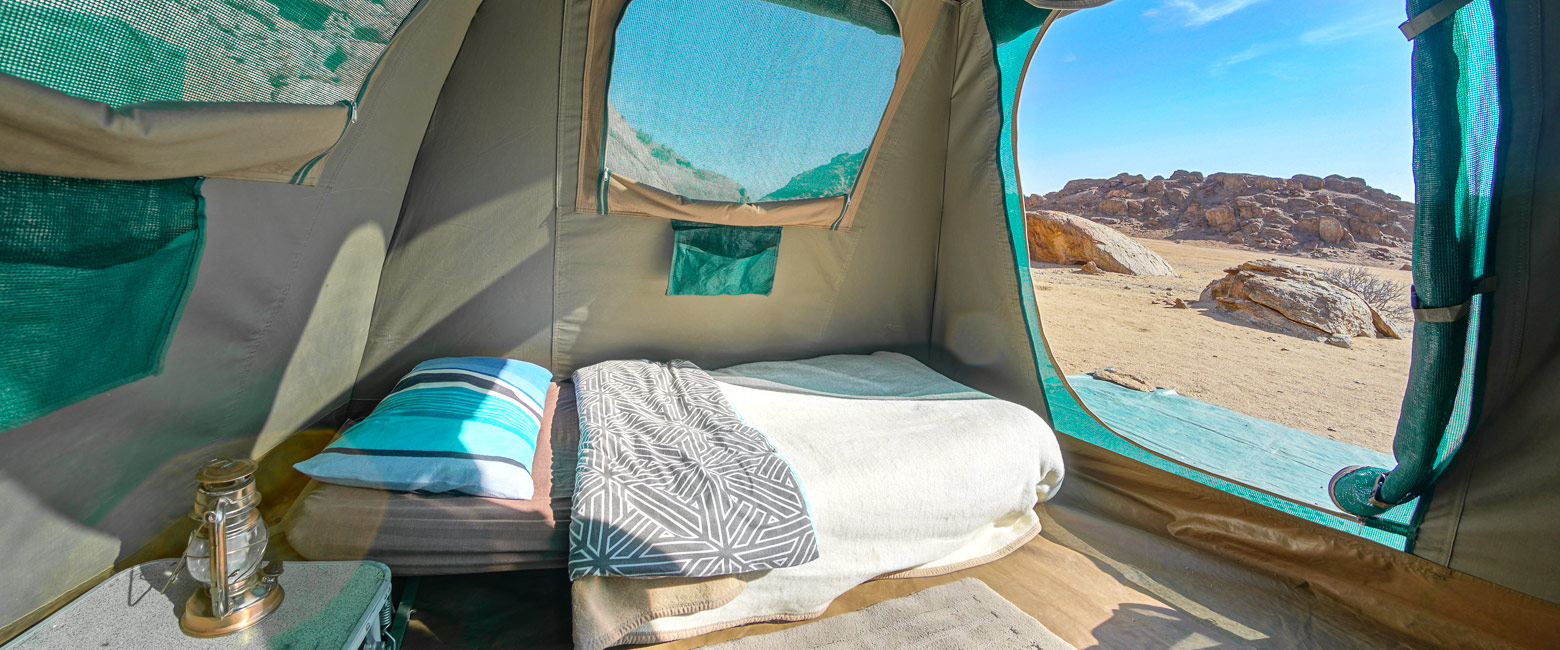 is a simple overlanding camp in the Kaokaland West area