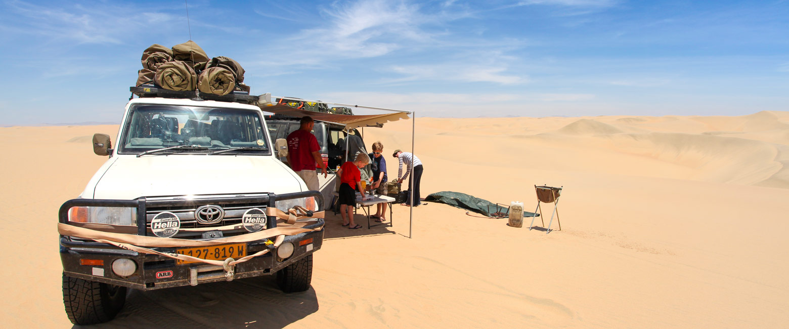 is an very remote bivouac in the Kaokaland West area