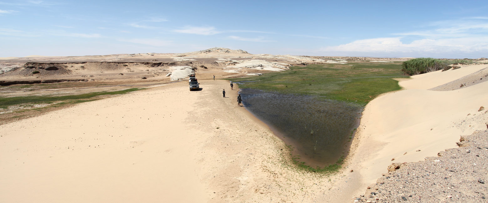 is a simple overlanding camp in the Skeleton Coast North area 