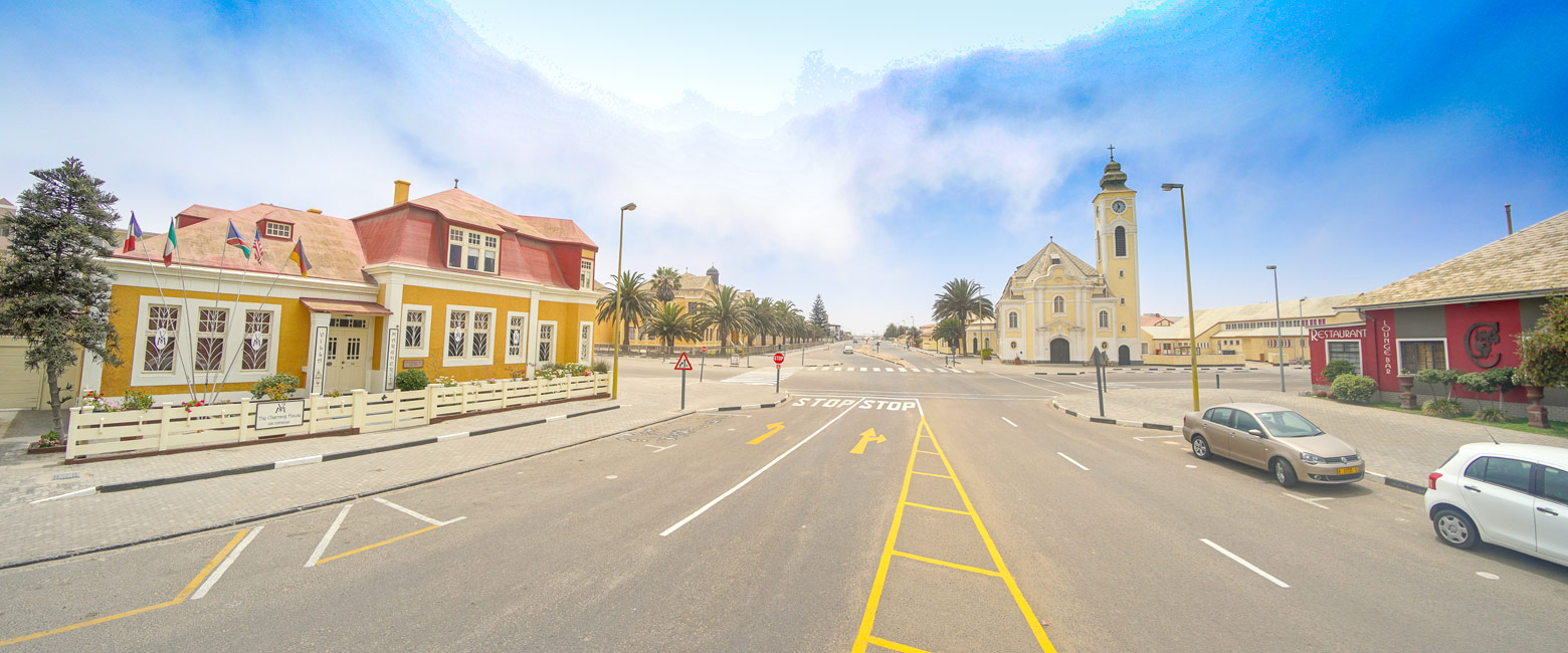 is a bizarrely Germanic town on the coast of Namibia