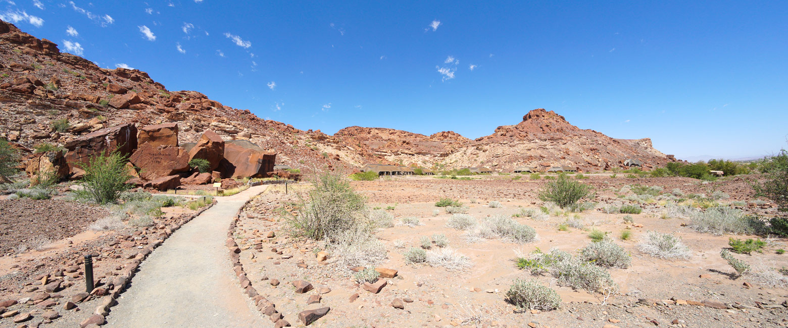 is an area of west Namibia with elephants and rock-art