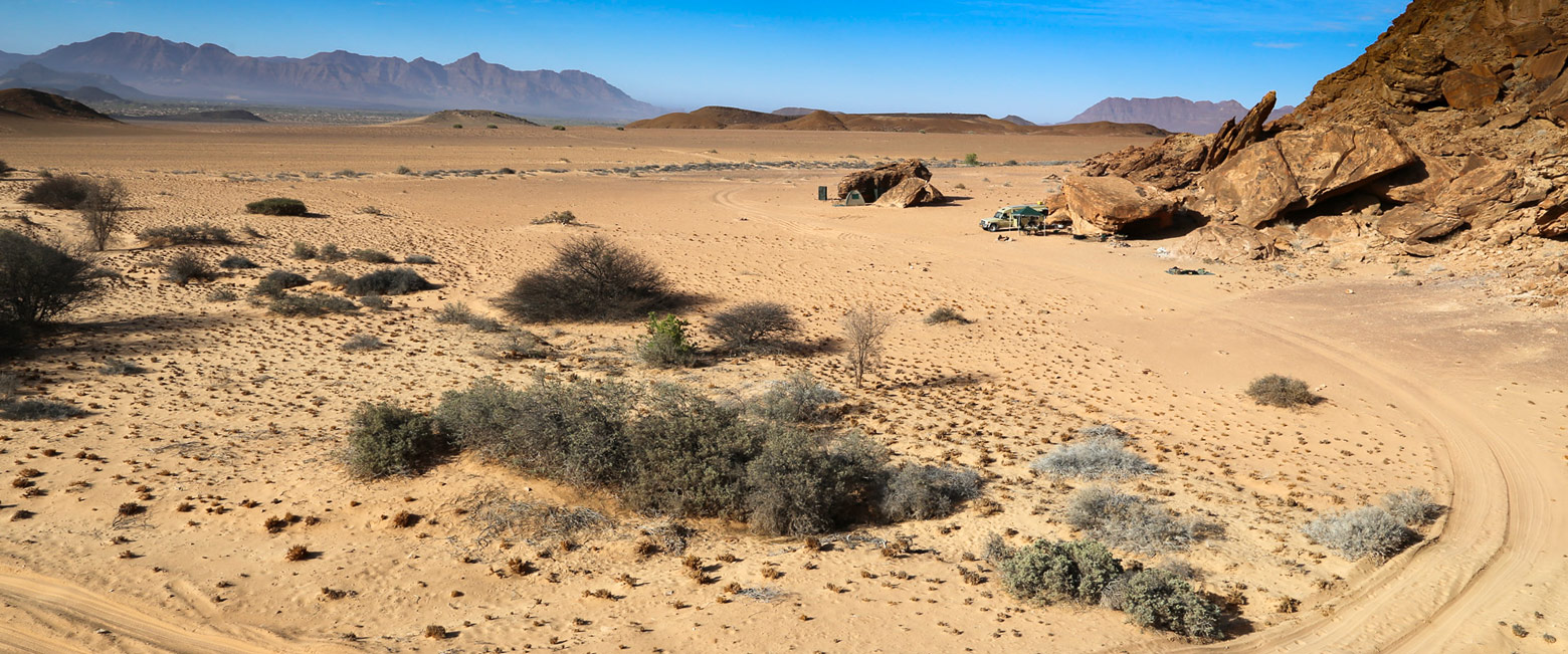 is a simple overlanding camp in the Twyfelfontein area