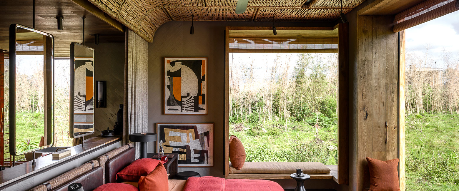 is a designer property in the Virunga Mountains area