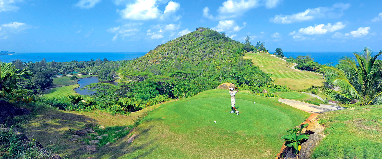 is a large golf resort in the Seychelles 