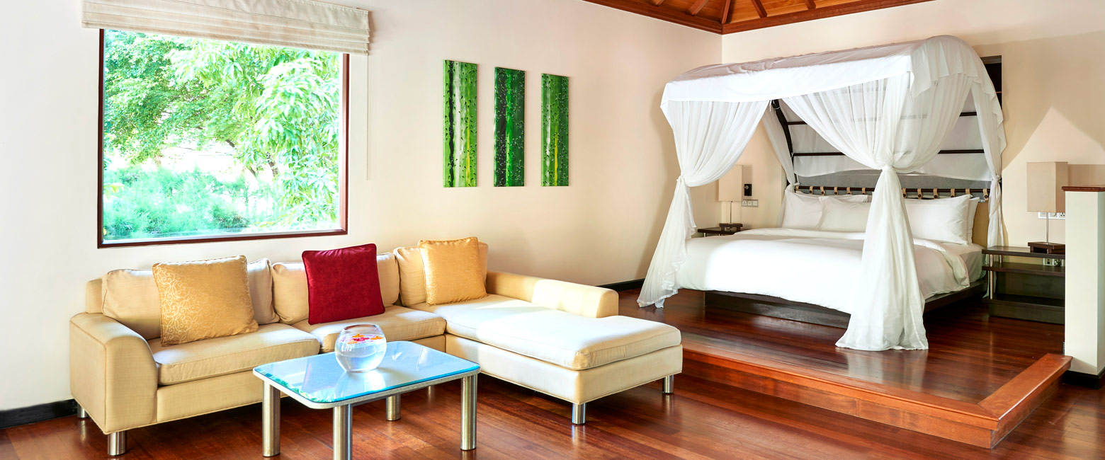 is a large upmarket property in the Seychelles