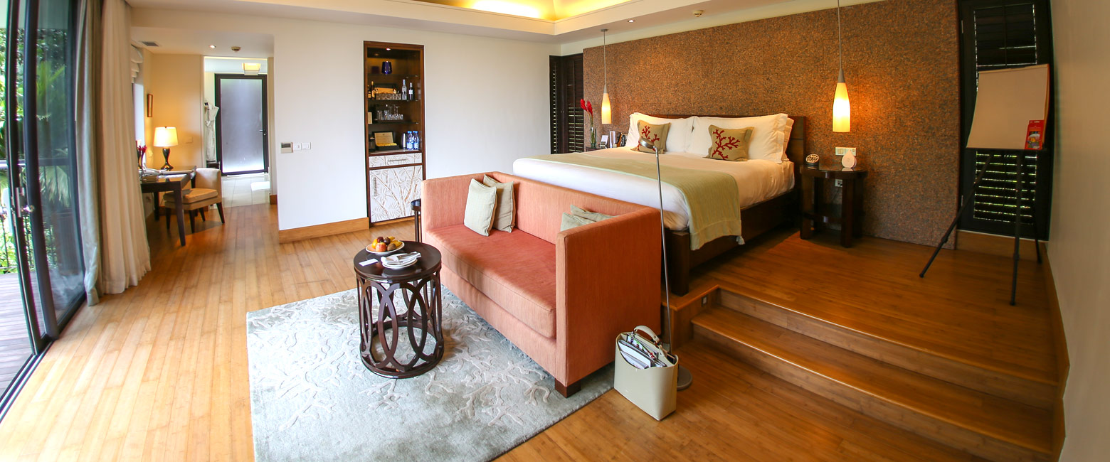 is a very large resort in the Seychelles