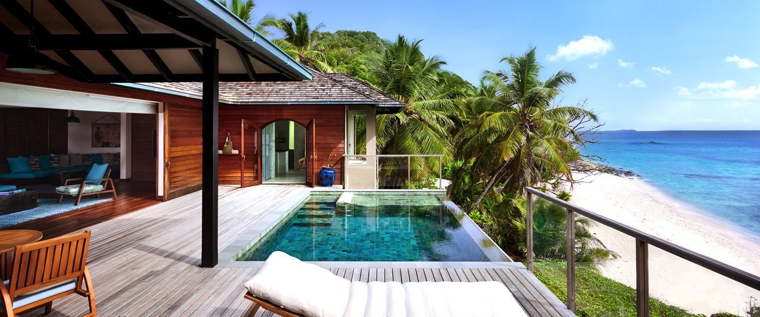 is a stylish modern resort in the Seychelles 