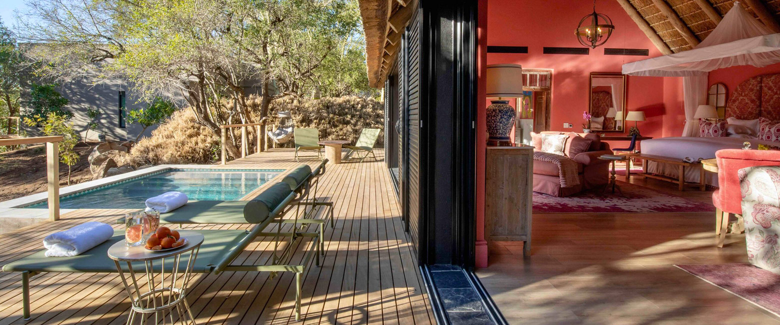 is a relatively upmarket safari property in the Klaserie Reserve area of Kruger 