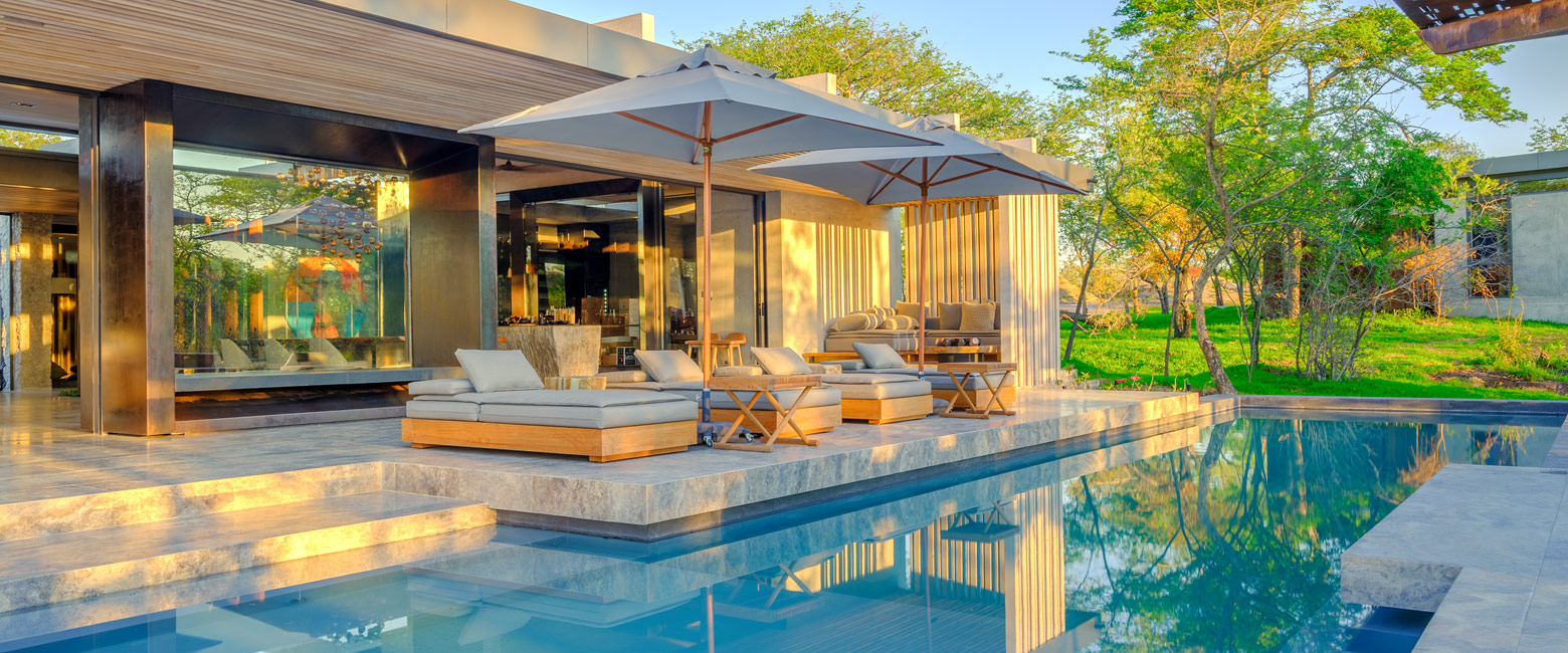 is a designer property in the Sabi Sand area of Kruger