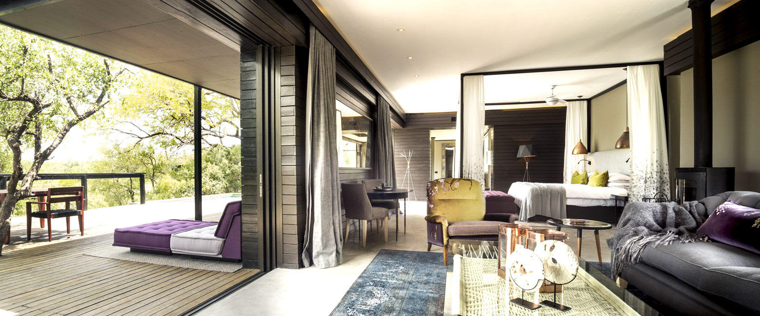 is a chic modern property in the Sabi Sand area of Kruger