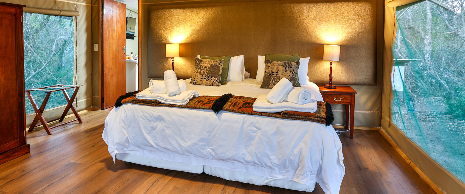 is an unusually simple tented property in the Thornybush Reserve area of Kruger 