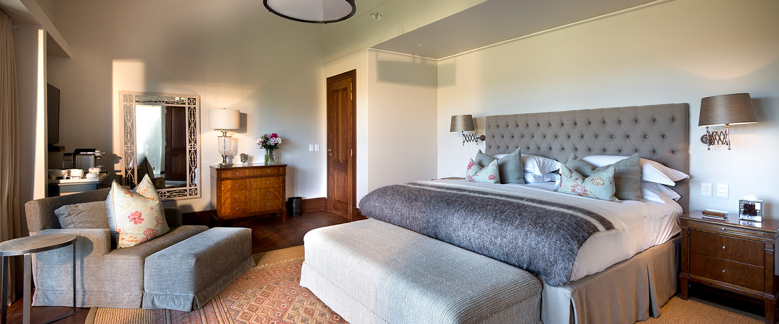 is a chic farmhouse lodge on the Kwandwe Reserve